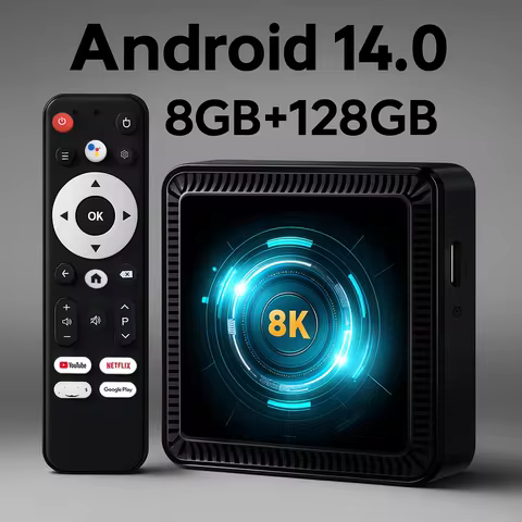 Android 14.0 TV Box Allwinner H618 4K 1080P 2.4G 5G Wifi6 BT5.0 8K Global Set Top Box Media Player S