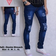 BET.18Oc22g - MEN'S RIPPED JEANS RIPPED JINS DENIN STRETCH 28-38