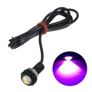 (ราคาต่อ 2 ชิ้น) ไฟตาแมว LED ไฟติดรถยนต์ ขนาด 18mm มีระบบไฟ 12v และ 24v