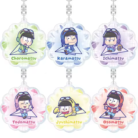 Mr. Osomatsu Jyushimatsu Osomatsu Choromatsu Karamatsu Ichimatsu Todomatsu Official HD Acrylic Keych