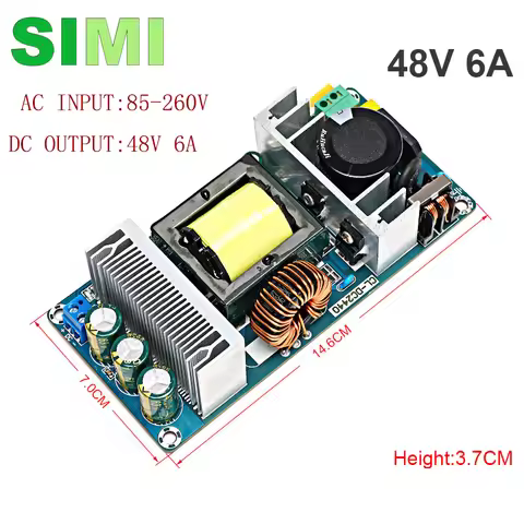 AC100-240V to DC 5V12V 24V 36V 48V 1A 2A 3A 4A 5A 6A7A8A 9A Power Supply Module Board Switch AC-DC S