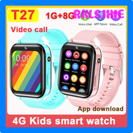 T27 RKSL 4G นาฬิกาโทรศัพท์อัจฉริยะเด็ก1G RAM 8G ROM GPS HD การสนทนาทางวิดีโอ SOS 1.7หน้าจอขนาดนิ้วนาฬิกาพร้อมดาวน์โหลดแอพนาฬิกาข้อมืออัจฉริยะสำหรับเด็ก RKDSL