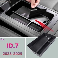 For Volkswagen VW ID.7 ID7 Center Console Tray Layered Storage Armrest Organizer Box TPE Car Accesso