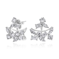 Glintz Euphoria Muse ต่างหูห้อยเรือนเงินแท้ ตัวห้อยถอดออกได้ ฝังด้วยเพชร cubic zirconia