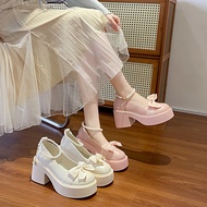 Women's 8cm Heel Platform Shoes Chunky Hils Korean Style SK-103