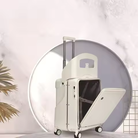 The Suitcase Can Be Ridden Children's Stroller Mom Luggage Travel Suitcase on Wheels Zipper Rolling