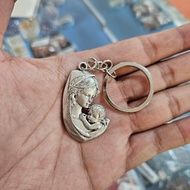 GANTUNGAN Maria Bunda Silver Italy Keychain