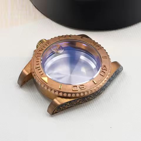 Ghost Bronze Watch Case Sapphire glass CUSN8 fit Seiko mod case for NH35/36 Automatic movement Divin