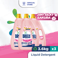 [Bundle of 3] Breeze 2 in 1 Liquid Detergent 3.6kg