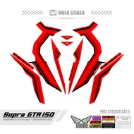 SUPRA STRIPING GTR 150 MOTIF 33 SUPRA STICKER/S GTR SUPRA STICKER/S GTR 150 STIPING/S STICKER/S WINN