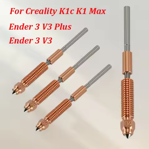 For Creality K1c Nozzle K1 Max Hardened Steel Nozzle Quick Swap All-in-one High Flow Bimetal Heatbre