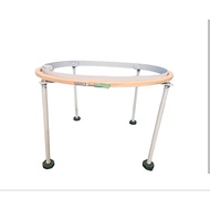 18 Inch Aari Embroidery Frame & Iron Stand | Wooden Round Frame | Aari Work Hoop Stand