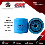 OSK Genuine Parts Oil Filter for Nissan FD46 YU41 0-5122B 15208-0T002