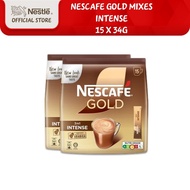 [Bundle of 2] NESCAFE GOLD 3in1 Intense Coffee Sachets (15 x 34g)