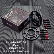 Wheel Spacer 15mm 5/120 CB:72.5 Bolts:M14x1.25  - Bonoss Spacer Kit