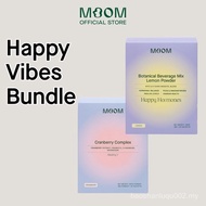 Happy Vibes Bundle: Moom Health Healthy V and Botanical Beverage Mix - Happy Hormones (Lemon). Suppo