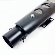 Universal 51MM Muffler Box Cafe Exhaust Pipe Manifold CB250R Z900 RS VULCAN CHOPPER a modification S