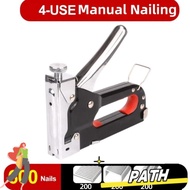 PA-HOME Construction Stapler, Powerful 4 in 1 Nailer,  With 600 Staples 4-14mm Heavy Duty Stapler Wo