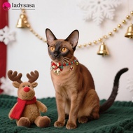 Ladysasa Christmas Cat Bell Collar Multicolor Lucky Charm Vibrant Color Cat Jewelry Party Costume Ki
