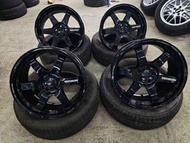 5x112正廠RAYS TE37 UL鍛造鈴 19吋⭕往下⬇️拉 詳細睇説明9.5j ET45 合AUDI/VW/BMW/MACAN
