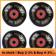 PUENTE 4Pcs/Set Cruiser Skateboard Wheels PU Wheels Long Board Cruiser Wheels with ABEC-9 Bearings