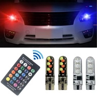 12V T10 LED Car Dome Reading Light – W5W 194 168 5050 SMD RGB Wedge Bulb with Remote Controller T10 