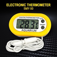Aquarium Digital Thermometer Fish Tank Salt Water Terrarium with Extra Battery