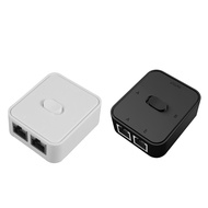 2 Port RJ45 LAN CAT6 Network Switch Selector 1000Mbps 2 In 1 Out/1 In 2 Out Internal External Networ