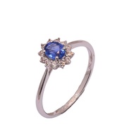 TAKA Jewellery Spectra Sapphire Diamond Ring 18K Gold