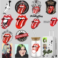 GEN416 The Rolling Stones Crystal Adhesive Stickers Crystal Glue UV Transfer Printing DIY Phone Case
