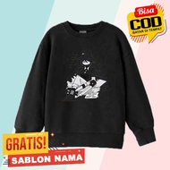 CHILDREN'S HOODIE SWEATER JACKET WITH FUNDAMENTAL MISS CIRCLE MOTIF