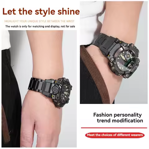 Suitable for Casio Watch Large Mud King Third Generation Modified Steel Strap Gwg-B1000 Metal Stainl