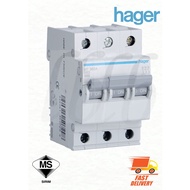 HAGER 20A/32A/40A 3P MCB READY STOCK