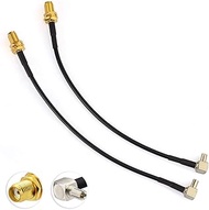 Eightwood 4G LTE Antenna Adapter SMA Adapter For TS9 Right Angle Connector Pigtail Cable RG174 6" 15