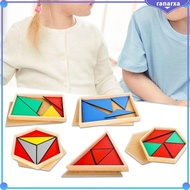 [Ranarxa] Wooden Geometry Puzzle Geometric Shape Learning Toy Montessori Toy