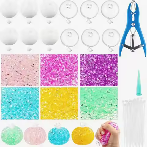 Soft Squishy Squishy Ball Kit Tactile sensory Stress Relief DIY Fidget DIY Handmade Kit Hollow Empty