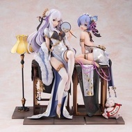 Re:從零開始的異世界生活 旗袍愛蜜莉雅 蕾姆手辦GK Figure Re:Zero 優雅美少女拉姆艾米莉亞模型擺件