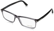 Men's TF 5408 Rectangular Eyeglasses 56mm, Transp. Grey, Grey Horn Effect Temples, Shiny Pall, 56/16