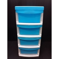 Drawer Plastic 4 Layers Cooper NO.70-4t Size 17.2 * 22 * 37 Cm.