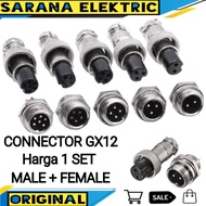 GX12 JACK AVIATION PLUG SOCKET CONNECTOR GX-12 12MM MALE FEMALE 2 3 R 5 6 7 PIN CONNECTOR CONNECTOR 