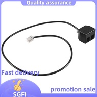 RJ9 4P4C Male To Dual Female Ports Connector Telephone Adapter Cable Wire Telephone extension Cord.f