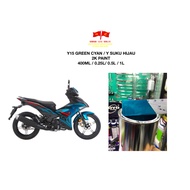 HCU PAINT YAMAHA Y15 V2 CYAN GREEN/ Y SUKU HIJAU (400ML, 0.25L, 0.5L, 1L) (READY STOCK