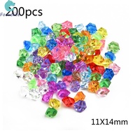 200* Plastic-Gems Ice-Grains Colorful Small Stones Children Jewels Acrylic-Gems