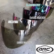 VISOR ARC AF6 IDIRIUM RAINBOW SILVER SMOKE DARK SMOKE HELMET ARC AF6 STENG