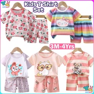 Baju Budak Lelaki Murah Kids Short Sleeve Clothes Set Tshirt Baju Baby Boy Girl Newborn Clothing Chi