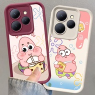 N-28 SpongeBob Silicone Case for Xiaomi POCO C65 Redmi Note 13 14 12 13C 13R 5G