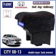 Honda city arm rest console box usb accessories 2008 2009 2010 2011 2012