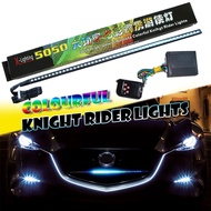 1set 7-Color RGB 48-LED Knight Night Rider LED Strip Scanner Lighting Bars Remote Atmosphere Decorat