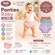 [IHAB Baby] Baby Infant Training Underwear | Girl Panties Underpants | Seluar Dalam Bayi Perempuan