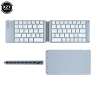 【Worth-Buy】 Portable Mini Wireless Bluetooth Two Folding Keyboard Foldable Keypad For Ios/ / Phone